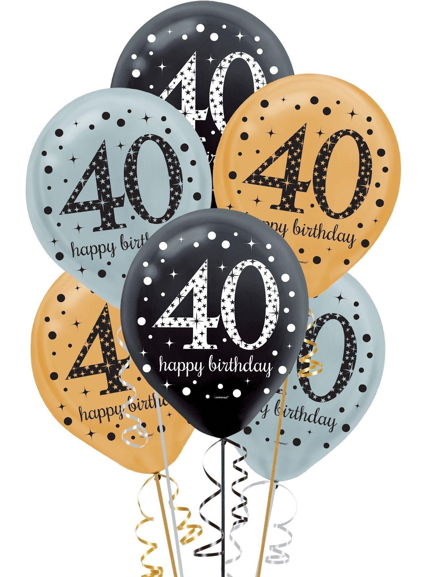 Sparkling Celebration 40th Birthday Decorating Kit Deluxe